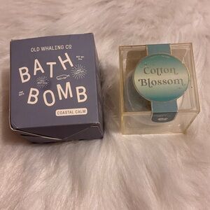 2 new Bath Bombs Old Whaling Co coastal calm and simply southern cotton blossom